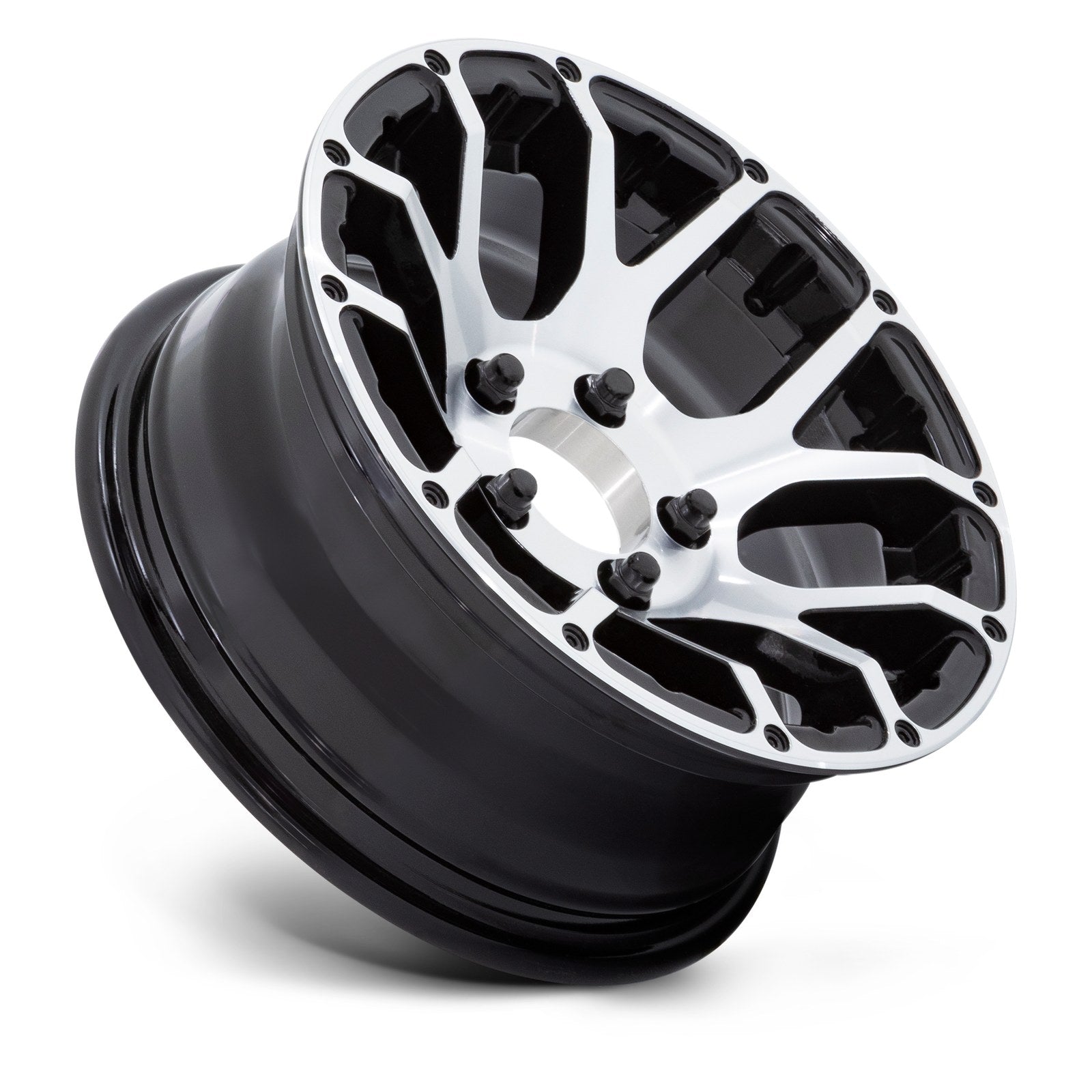 Helo HE1825 15X6 6X5.5 +0 G-Blk-Mch (No Cap)