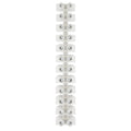 Pacer 40A Euro Style Terminal Block - 12 Positions - 5 Pack