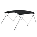Carver 3 Bow 5487U Bimini Top with Boot - Black Acrylic
