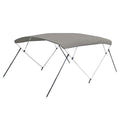 Carver 3 Bow 5487U Bimini Top with Boot - Cadet Grey Acrylic