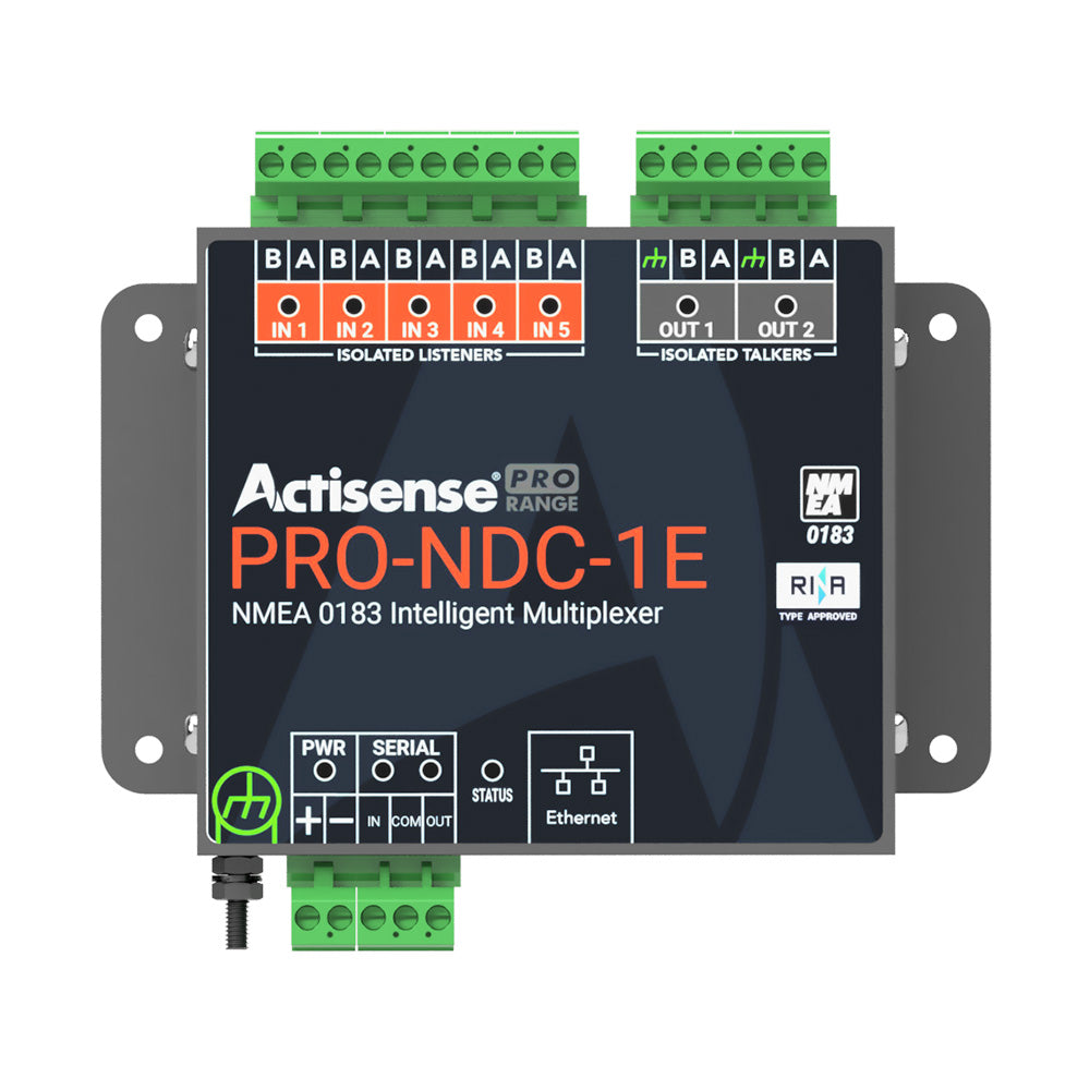Actisense PRO NMEA 0183 Multiplexer - 5 Inputs &amp; 2 ISO-Drive Outputs, Ethernet &amp; Serial Connections