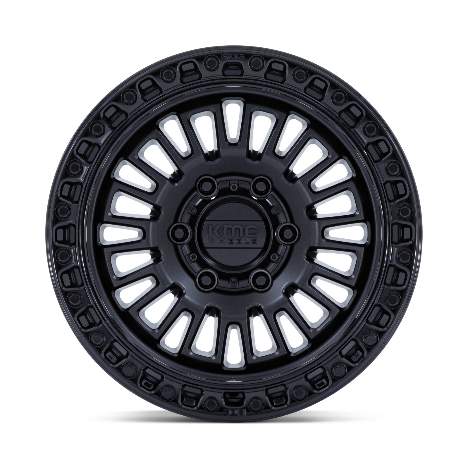 KMC Aztec 17X8.5 6X4.5 66 +25 M-Blk Gb-LP