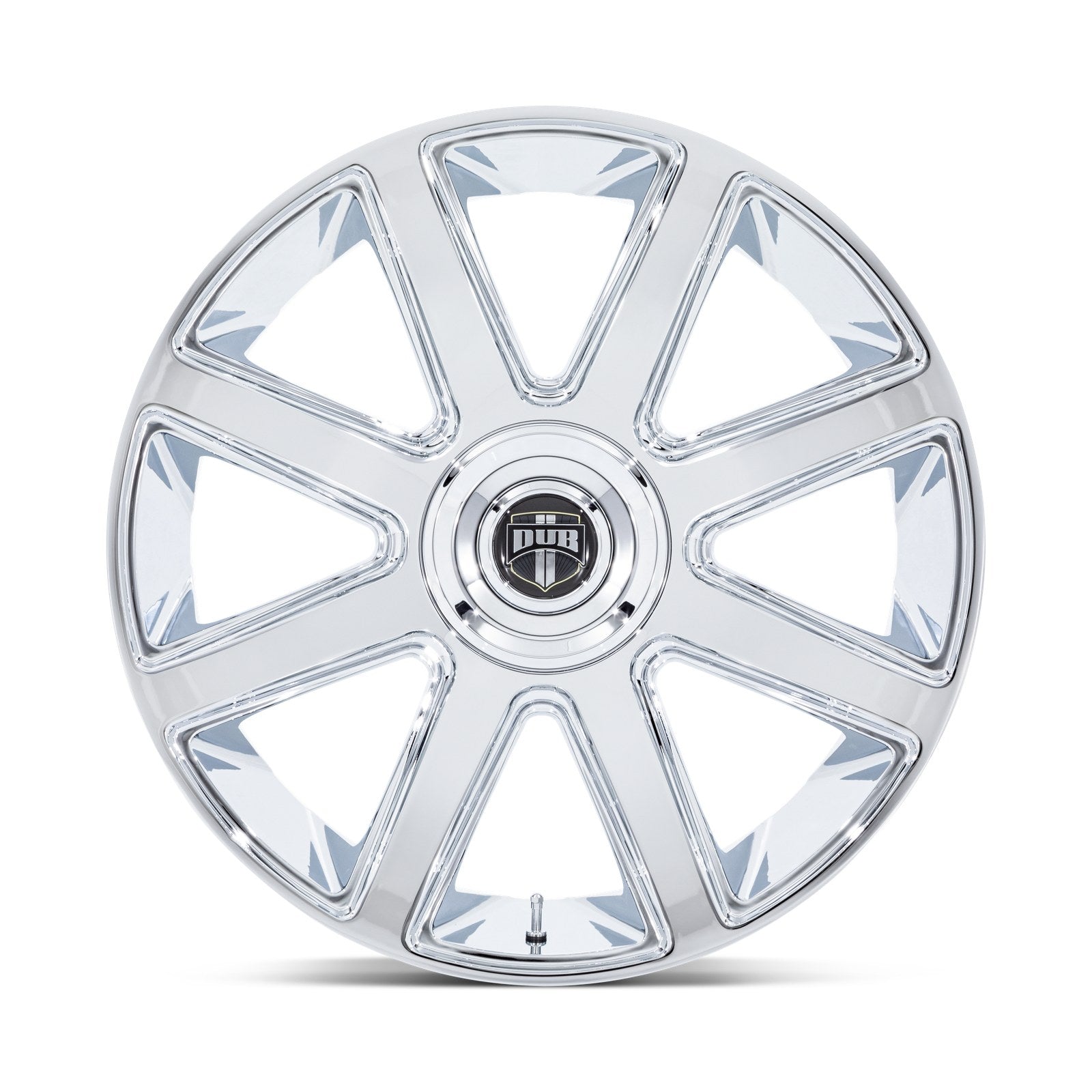 Dub 1PC Pull 24X10 5X115/120 74 +15 Chrome