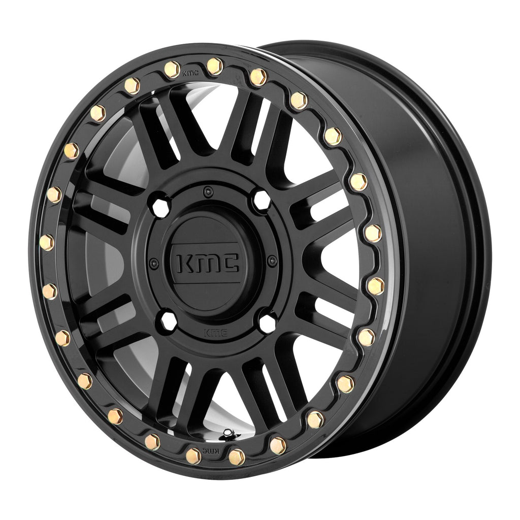 KMC Powersports CAGE UTV BL 15X6 4X156 S-BLK BLK-RG +38