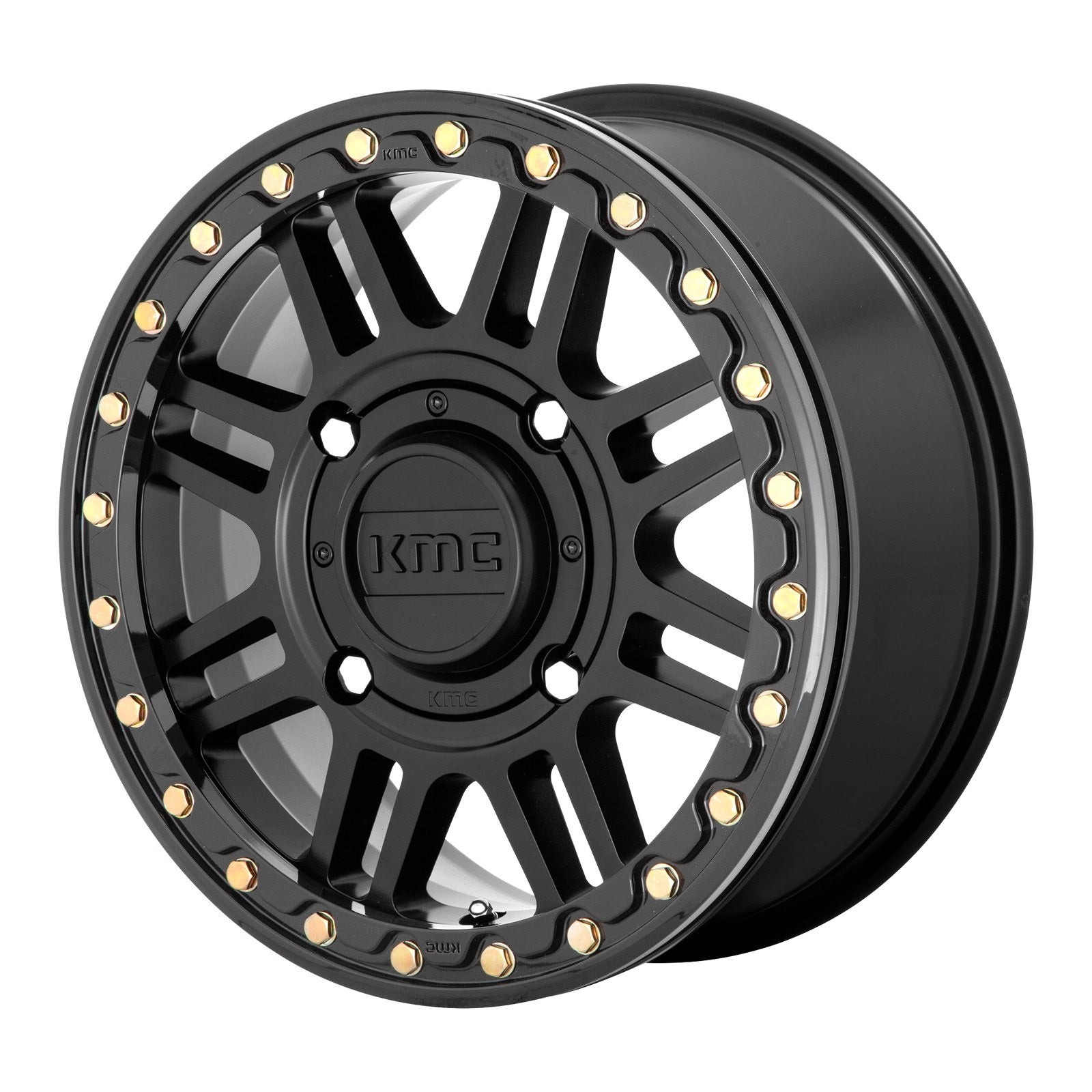 KMC Powersports CAGE UTV BL 15X6 4X156 S-BLK BLK-RG +38