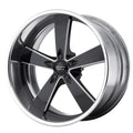 American Racing Vintage VN472 17X8 5X4.5 G-BLK/MILL 4.75BS