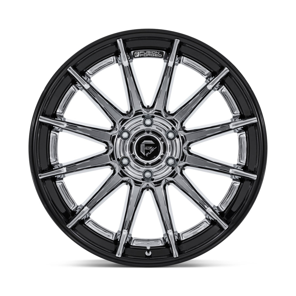 Fuel 1PC BURN 24X12 6X5.5 106 -44 CHR G-BLK