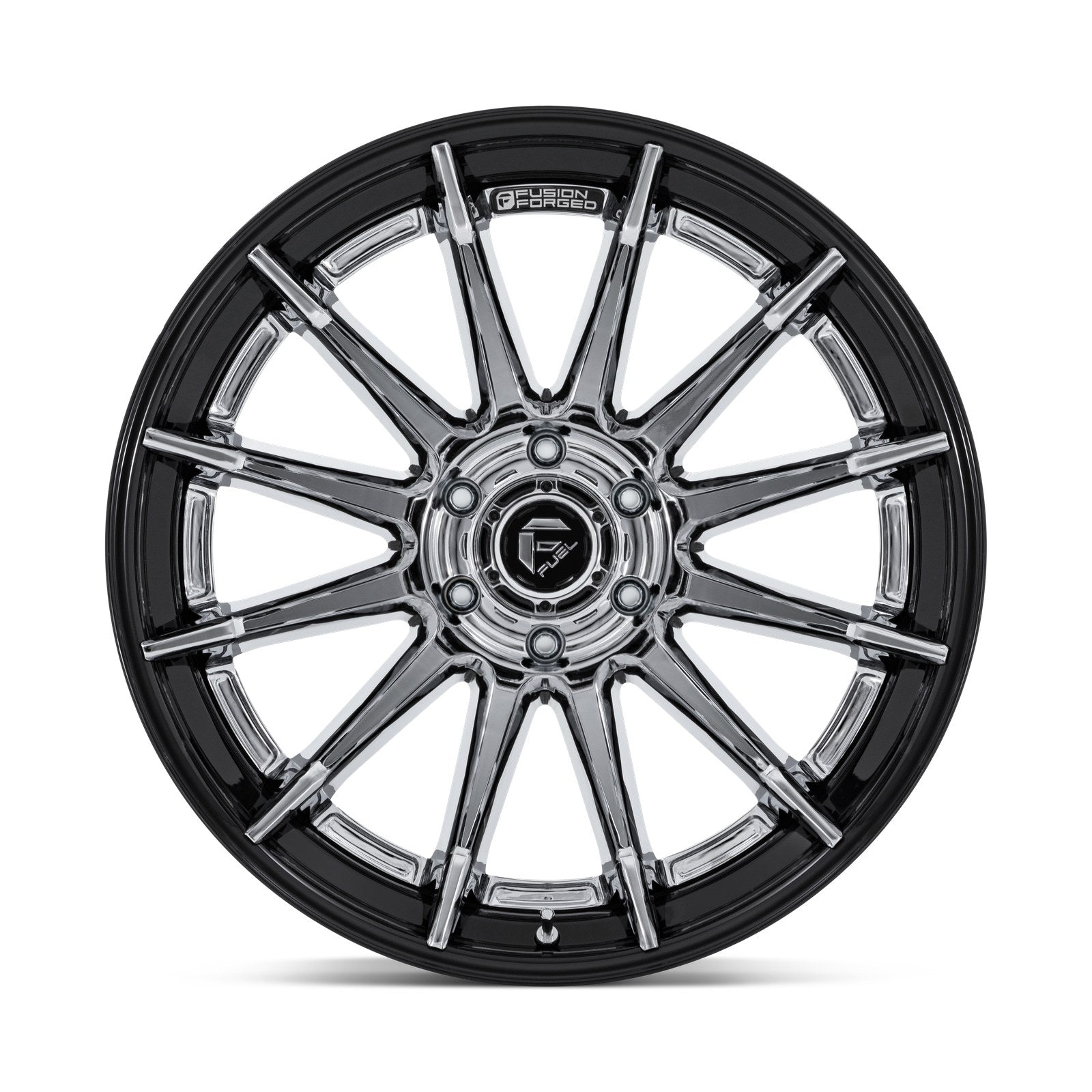 Fuel 1PC BURN 24X12 6X5.5 106 -44 CHR G-BLK
