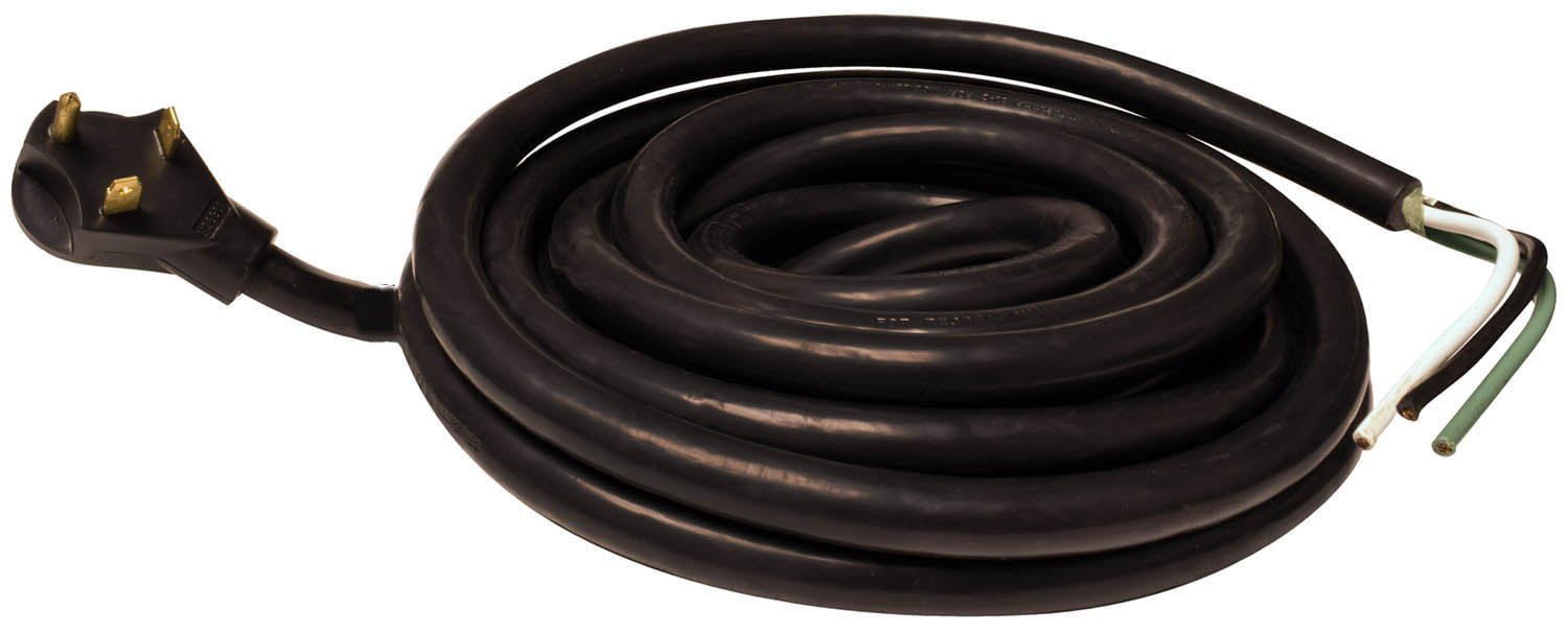 30A 25' Nondetach Cord  Black  Bulk