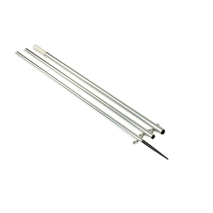 Lee's 12' MKII Bright Silver Pole w/Black Spike - 