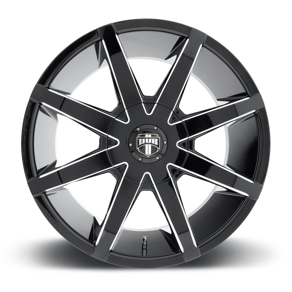 Dub 1PC Dub Push Cap-Black/Milled Edge