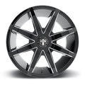 Dub 1PC Dub Push Cap-Black/Milled Edge