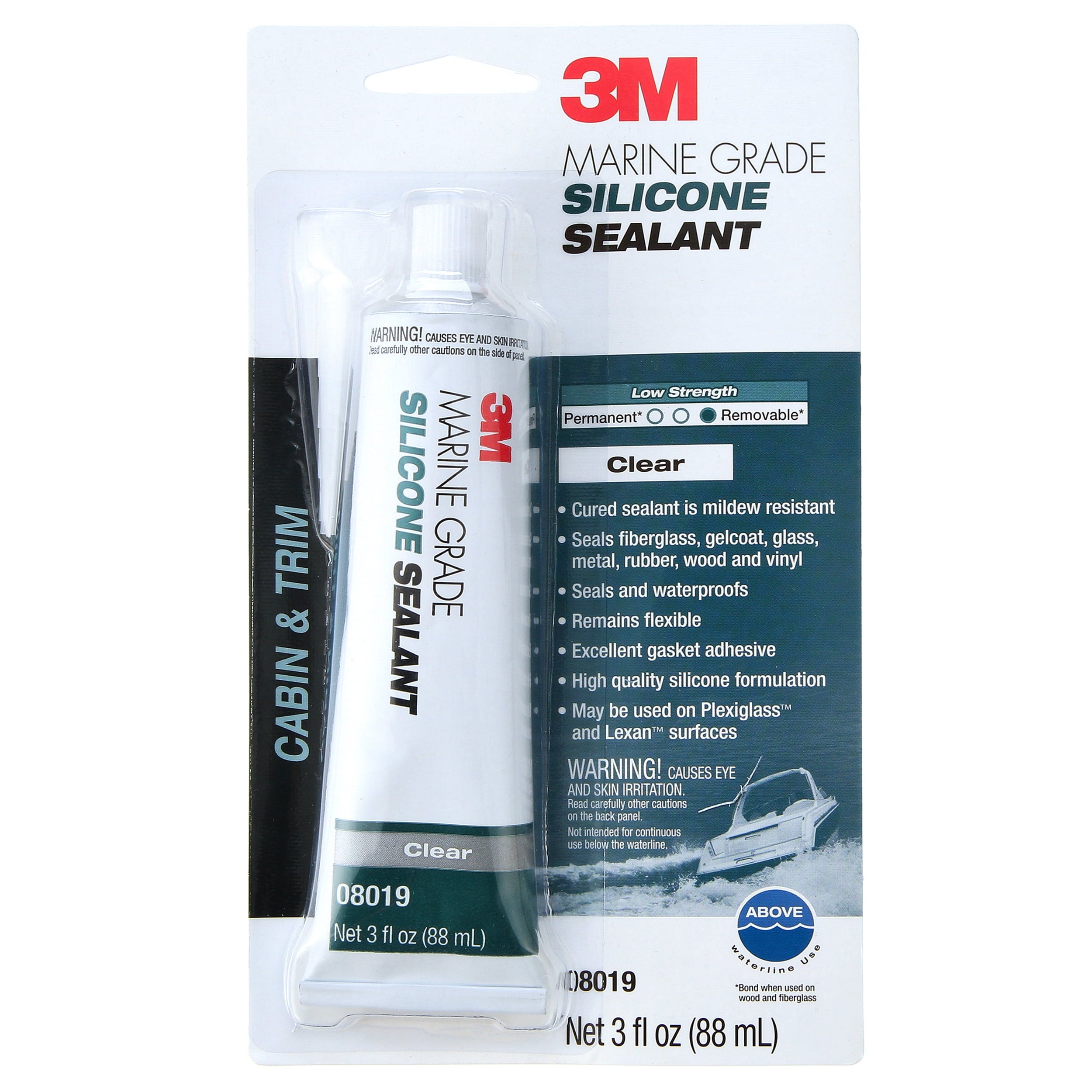 Silicone Sealant-Clear 3 Oz