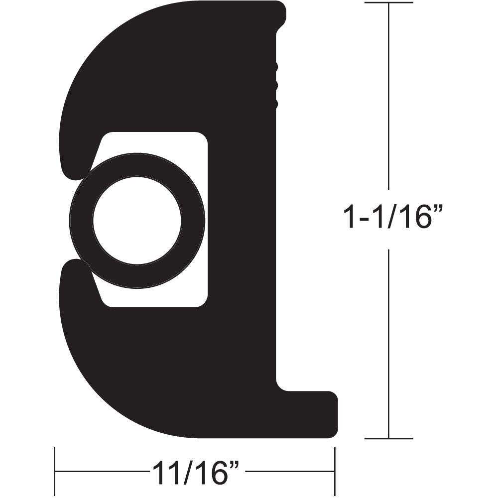 Taco Flex Vinyl Rub Rail Kit - W/ Insert