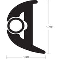 Taco Flex Vinyl Rub Rail Kit - W/ Insert 7/8" X /8"