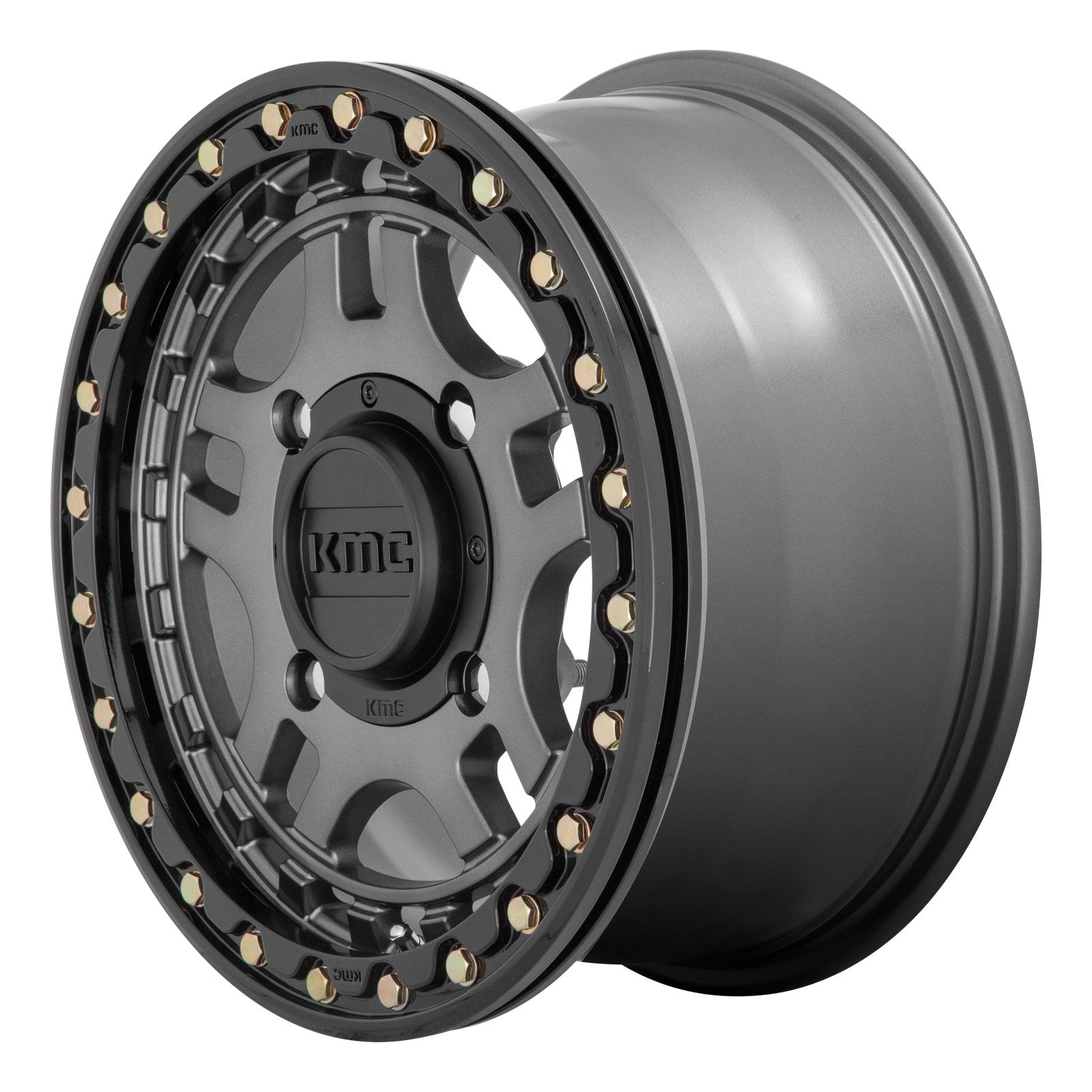 KMC Powersports RECON UTV BL 15X7 4X137 G-MTL BLK-RG +38