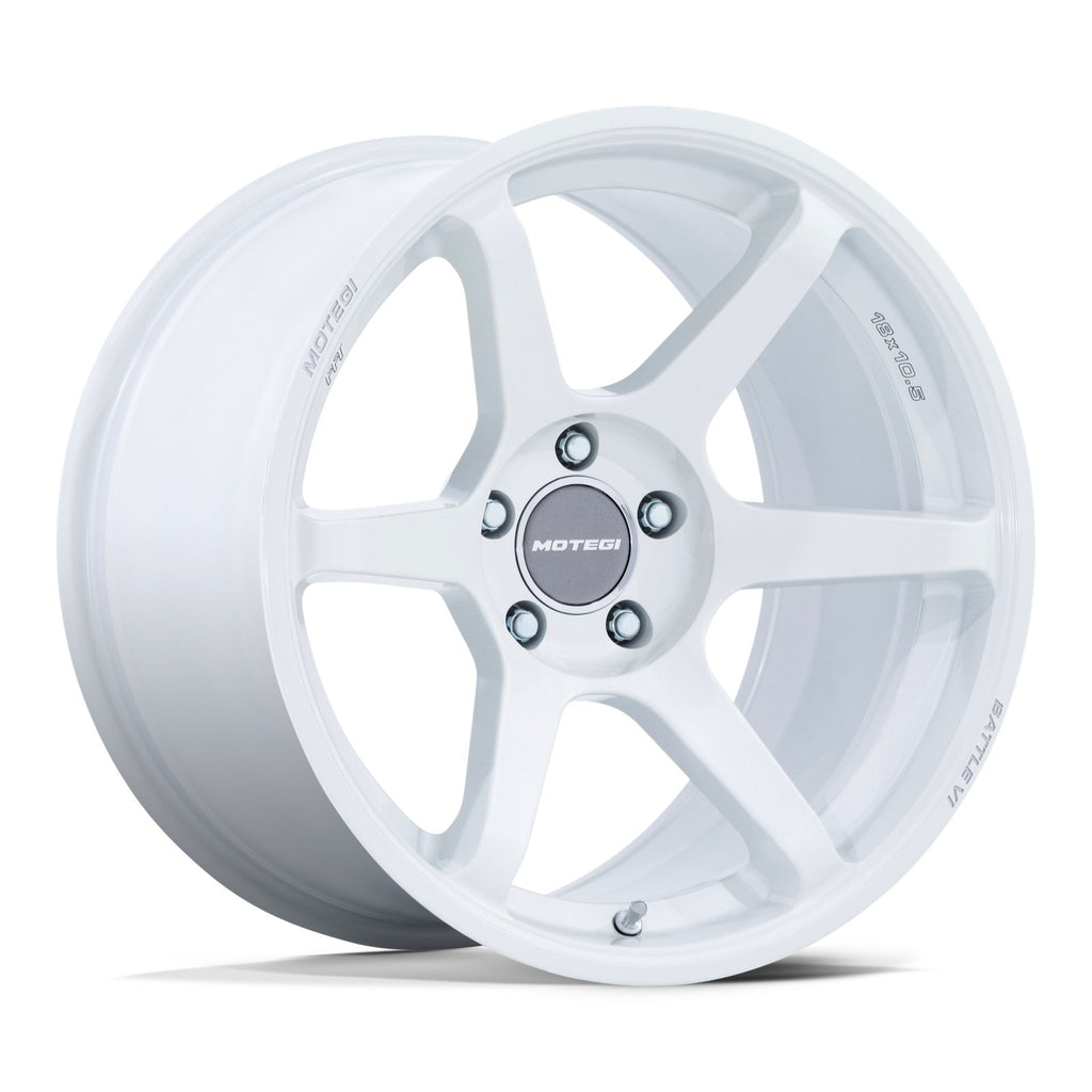 Motegi BATTLE VI 18X8.5 4X4.5 72 +30 MA-WHT-PRL