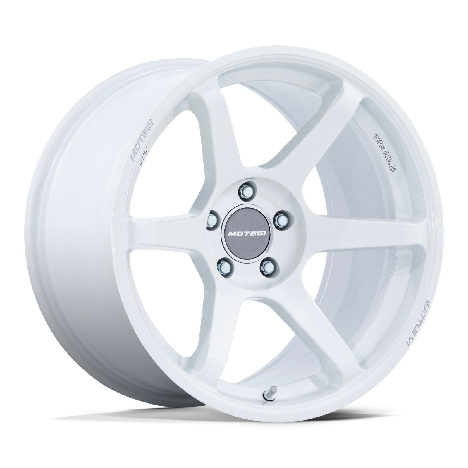 Motegi BATTLE VI 18X8.5 4X4.5 72 +30 MA-WHT-PRL