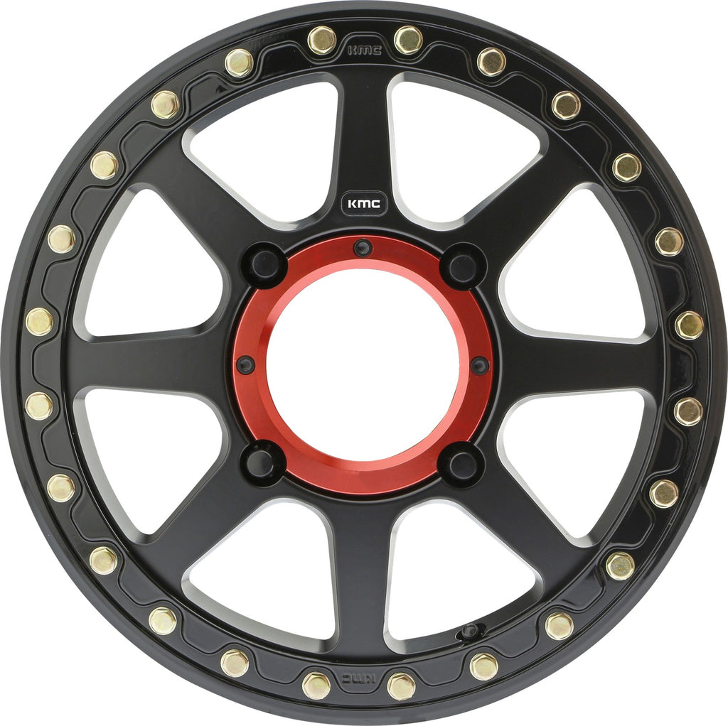 KMC Powersports ADDICT 2 UTV BL 15X6 4X137 S-BLK 38MM