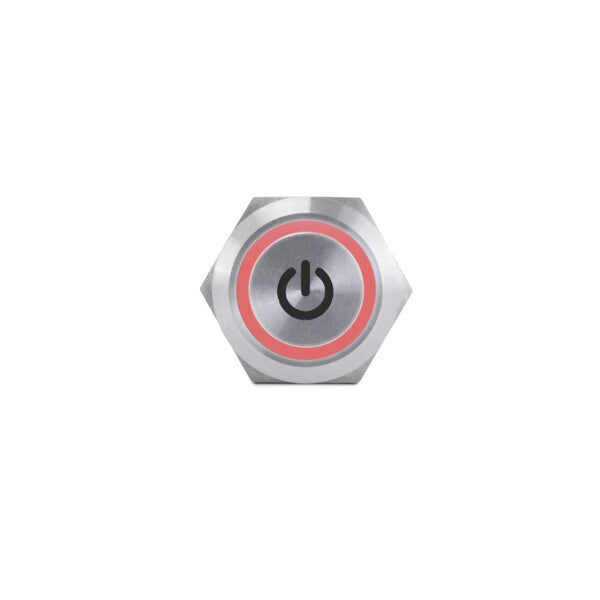 PUSH BUTTON POWER SWITCH  RED HALO