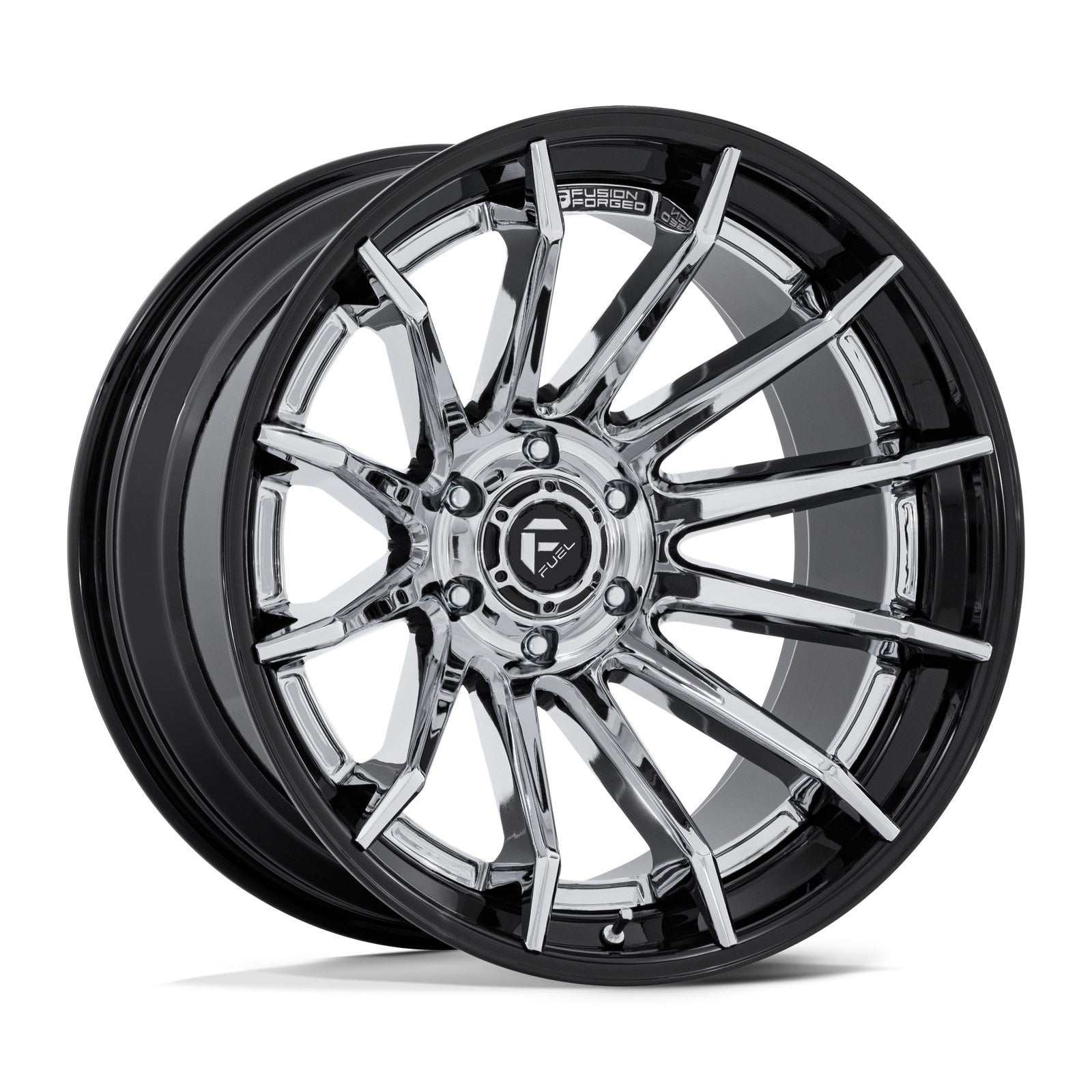 Fuel 1PC BURN 24X12 6X5.5 106 -44 CHR G-BLK