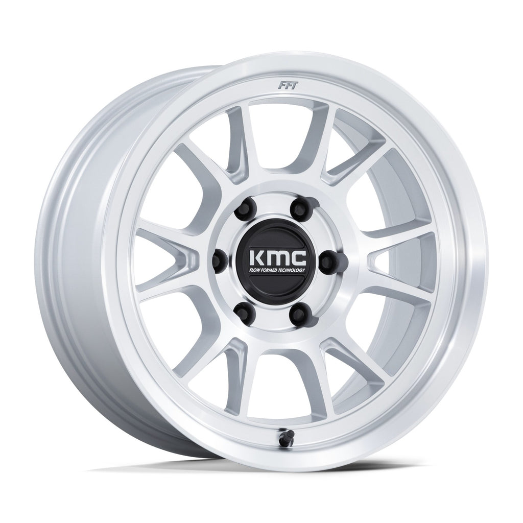 KMC Range 17X8.5 6X120 66 -10 G-Slv Mach-Fc