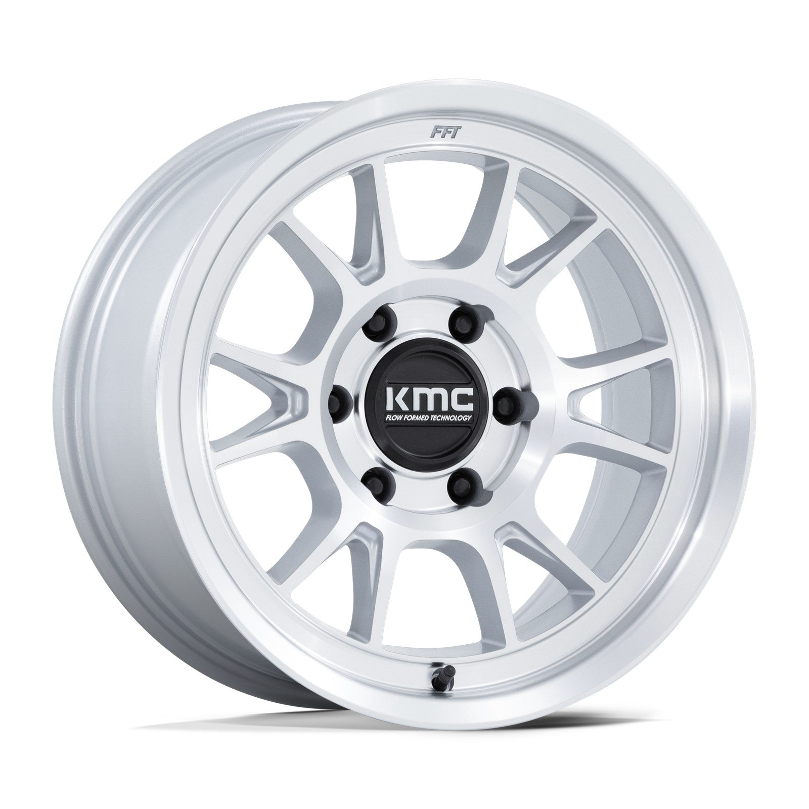 KMC Range 17X8.5 6X120 66 -10 G-Slv Mach-Fc