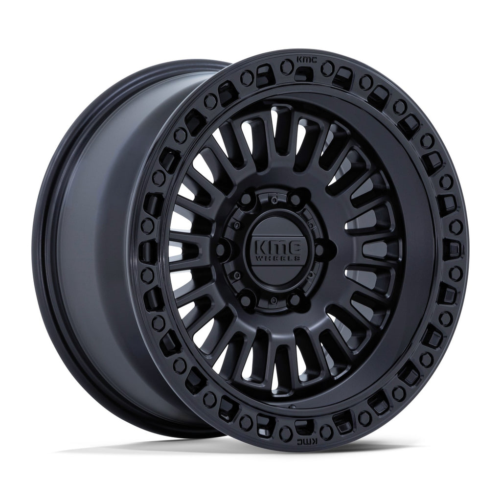 KMC Aztec 17X8.5 6X4.5 66 +25 M-Blk Gb-LP