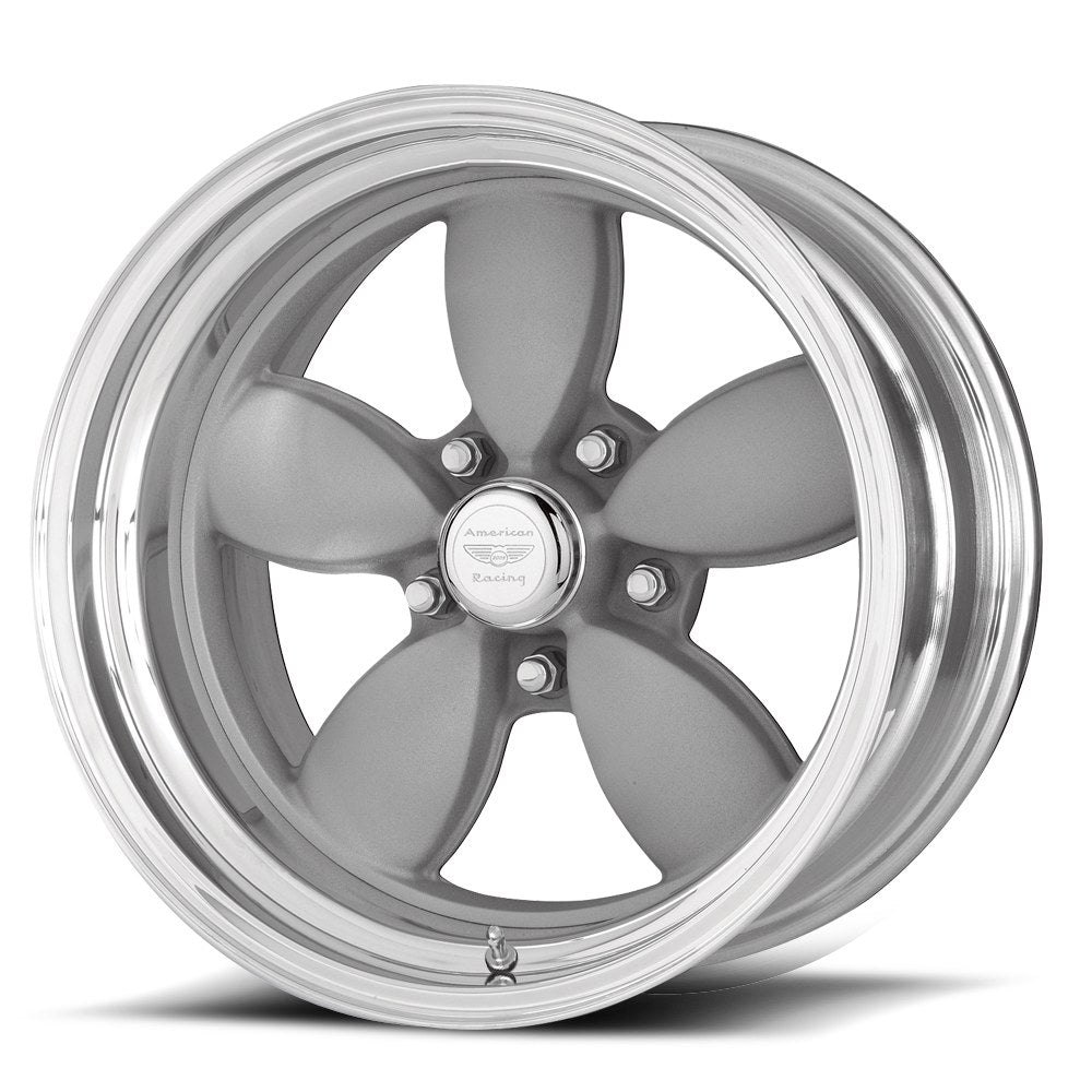 American Racing Vintage VN402 C-200S 15X8 5X4.75 VN-SLV/POL VN