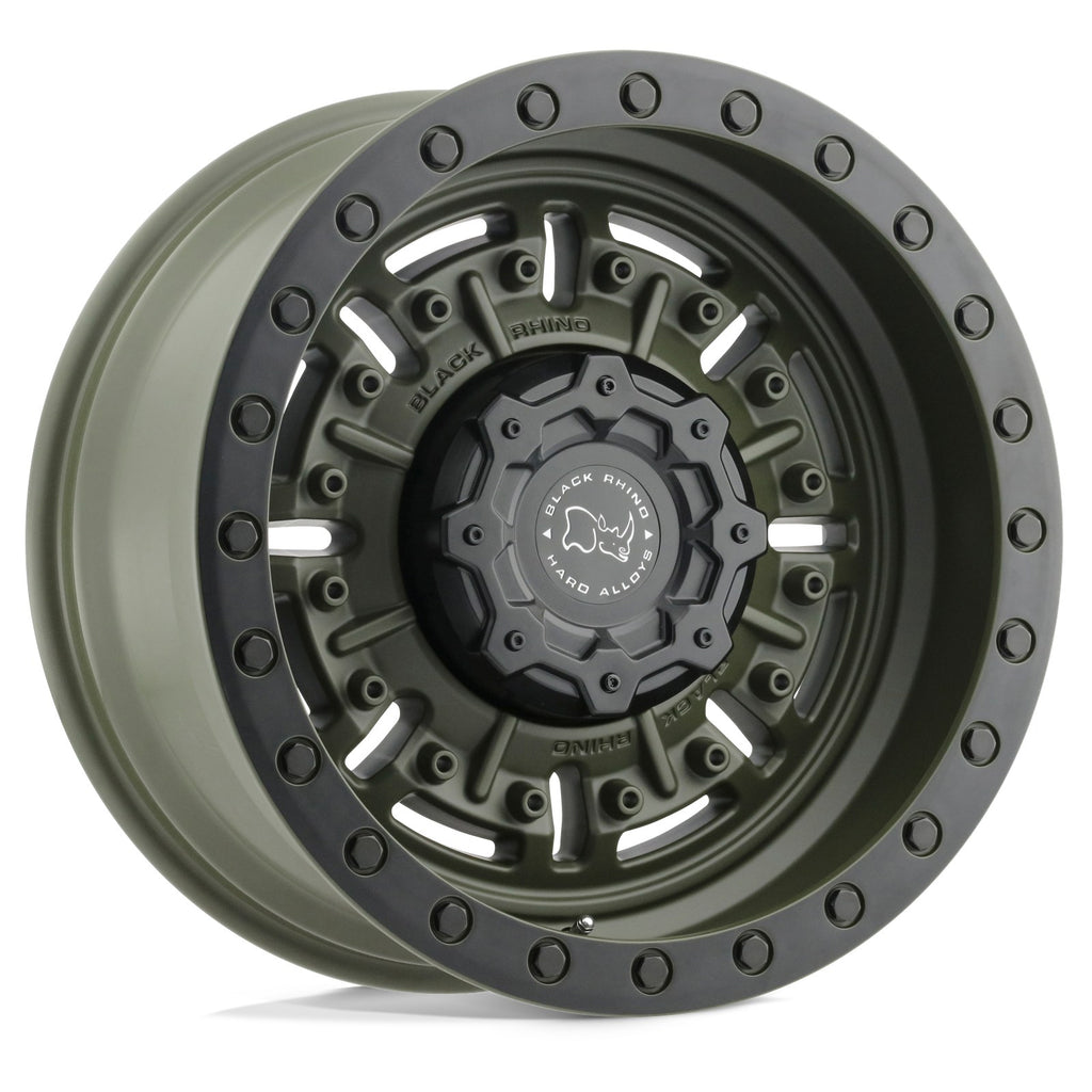 Black Rhino Hard Alloys BR ABRAMS 18X9.5 6X139 -18 112 OD-GRN