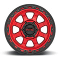 KMC KM548 18X9 8X180 C-Red Blk-LP 18MM