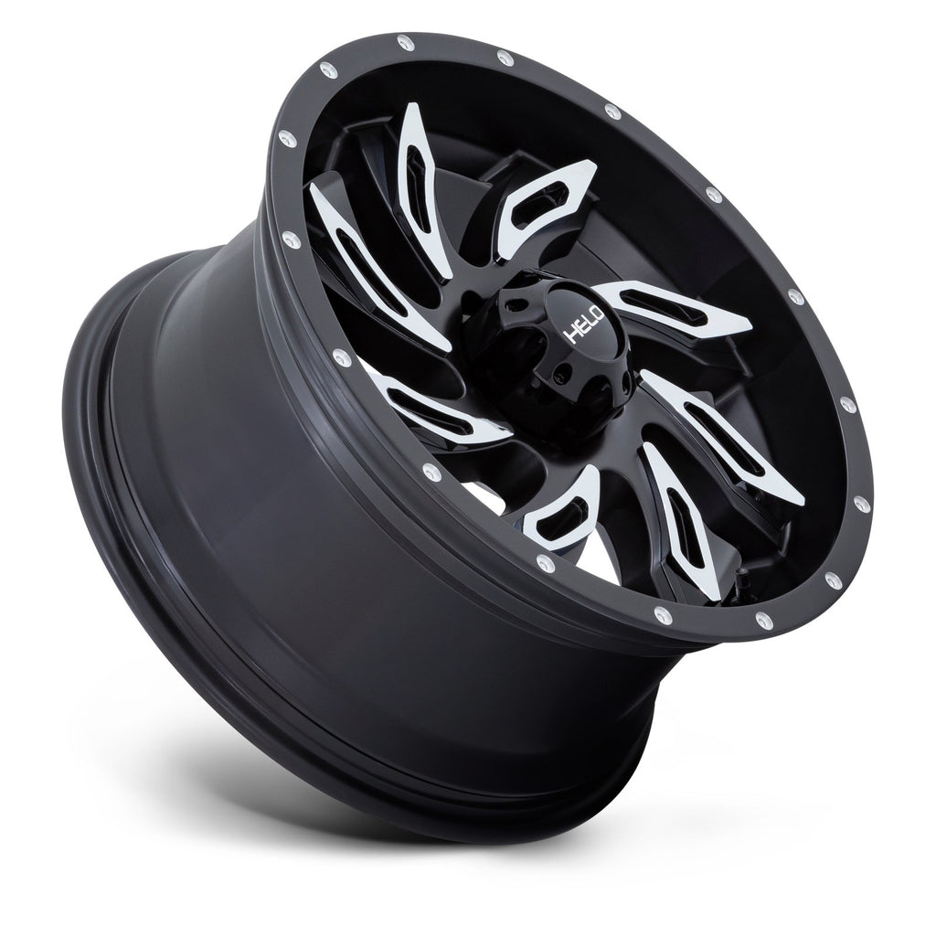 Helo HE1821 14X6 5X4.5 -6 G-Blk-Mch (No Cap)