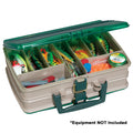 Plano Double-Sided 20-Compartment Satchel - Sandstone/Green