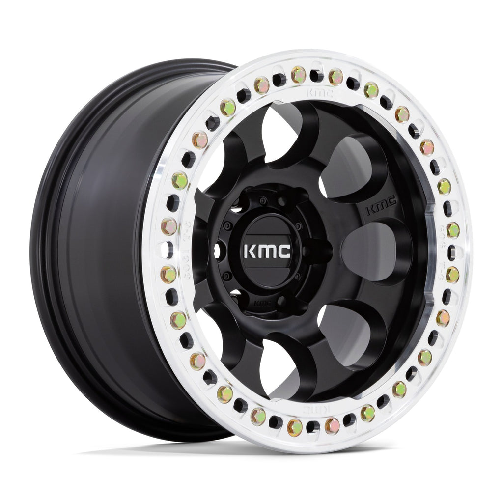 KMC Riot Bl 17X8.5 6X5.5 Sblk-Mc-Rg +0