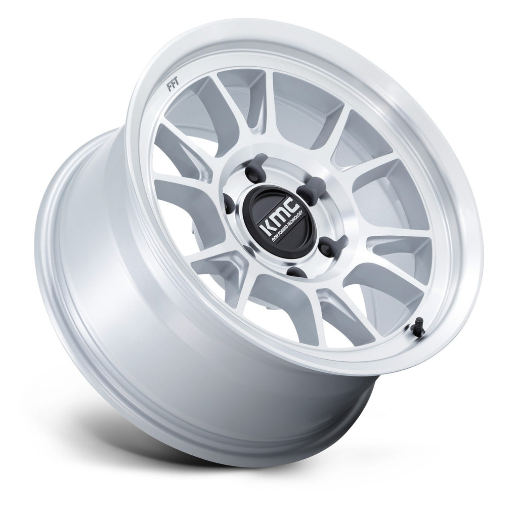 KMC Range 17X8.5 6X120 66 -10 G-Slv Mach-Fc