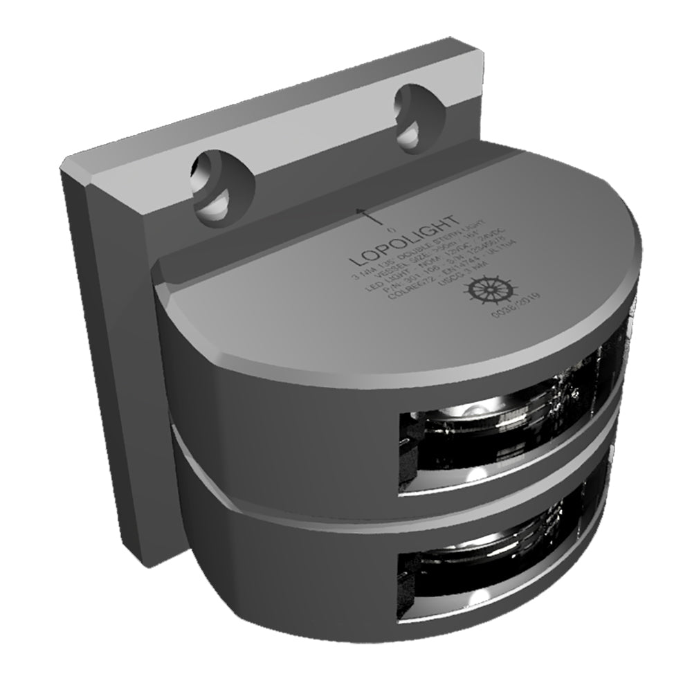 Lopolight Series - Double Stacked Stern Light - 3nm - Vertical Mount Housing