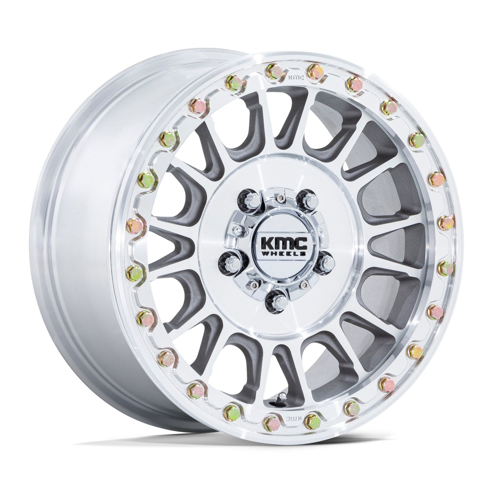 KMC Powersports IMPACT UTV BL 15X10 6X5.5 100 +0 MACH