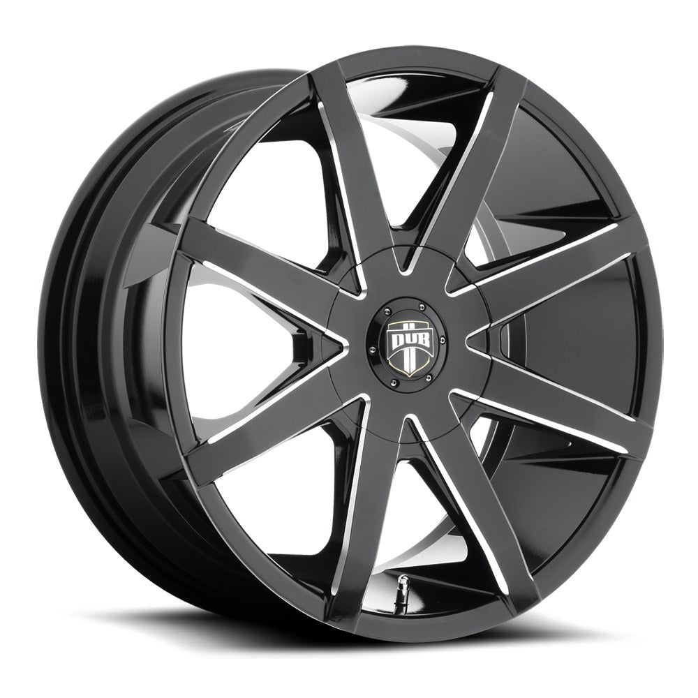 Dub 1PC Dub Push Cap-Black/Milled Edge