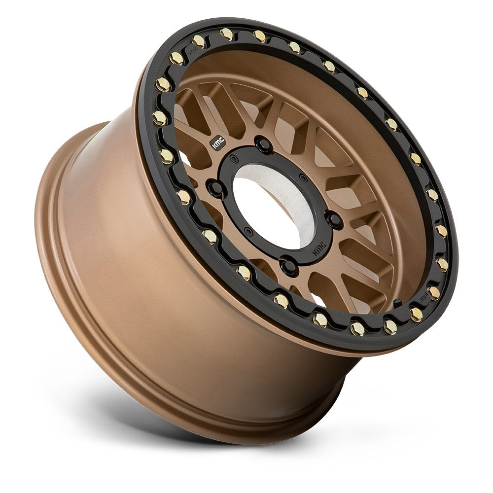 KMC Powersports GRENADE UTV BL 15X7 4X137 S-BRONZE 10MM