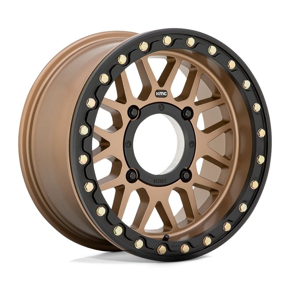 KMC Powersports GRENADE UTV BL 15X7 4X137 S-BRONZE 10MM