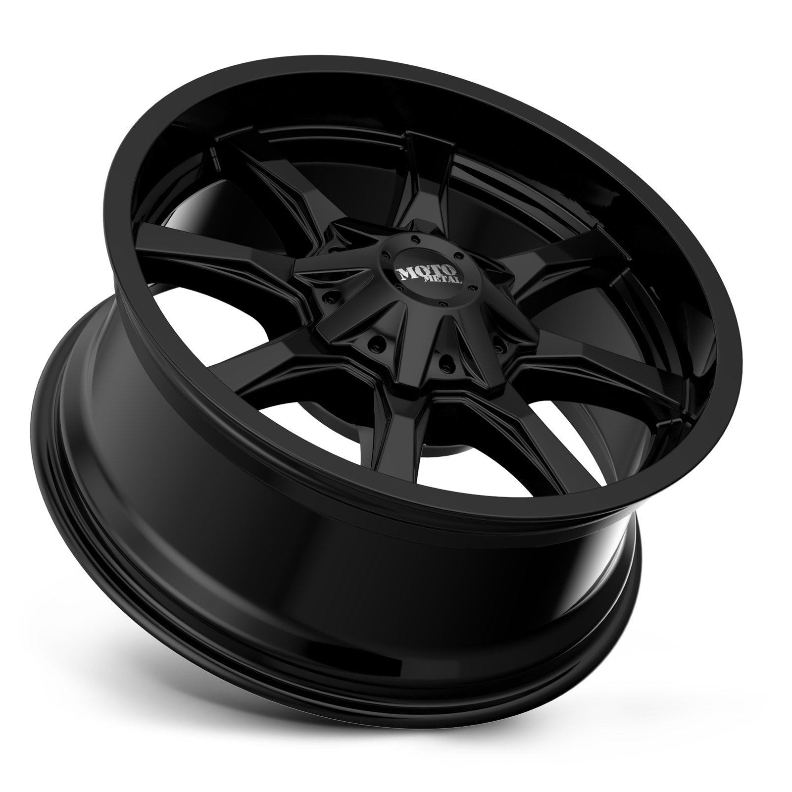 Moto Metal MO970 CAP SPACER G-BLK W/ CHR SCREWS