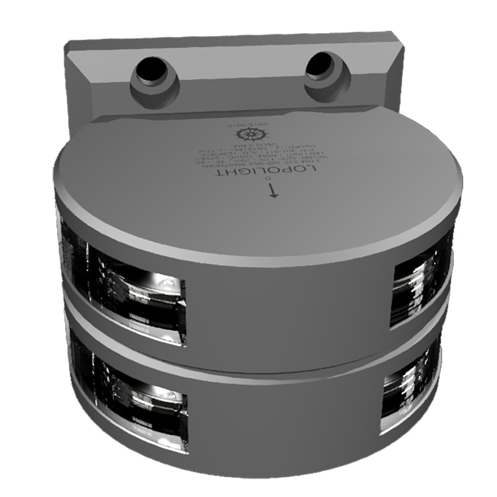 Lopolight Series - Double Stacked Masthead Light - 3nm - Vertical Mount Housing