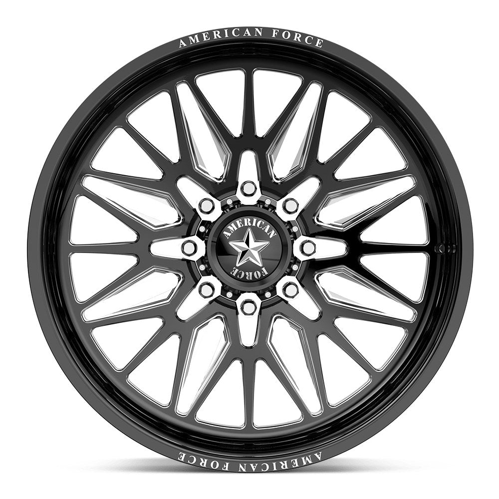 American Force FROST SFCC 22X12 8X180 -55 BLK-MILL
