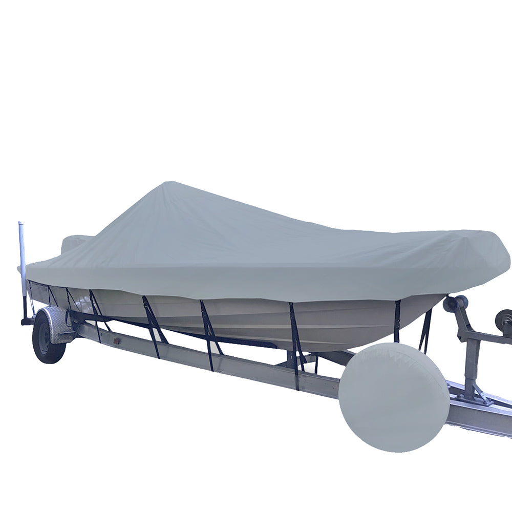 Carver Sun-DURA&reg; Narrow Series Styled-to-Fit Boat Cover f/23.5' V-Hull Center Console Shallow Draft Boats - Grey