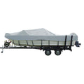 Carver Sun-DURA&reg; Wide Series Styled-to-Fit Boat Cover f/19.5' Aluminum V-Hull Boats with Walk-Thru Windshield - Grey