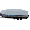 Carver Sun-DURA&reg; Styled-to-Fit Boat Cover f/24.5' Pontoons w/Bimini Top &amp; Rails - Grey