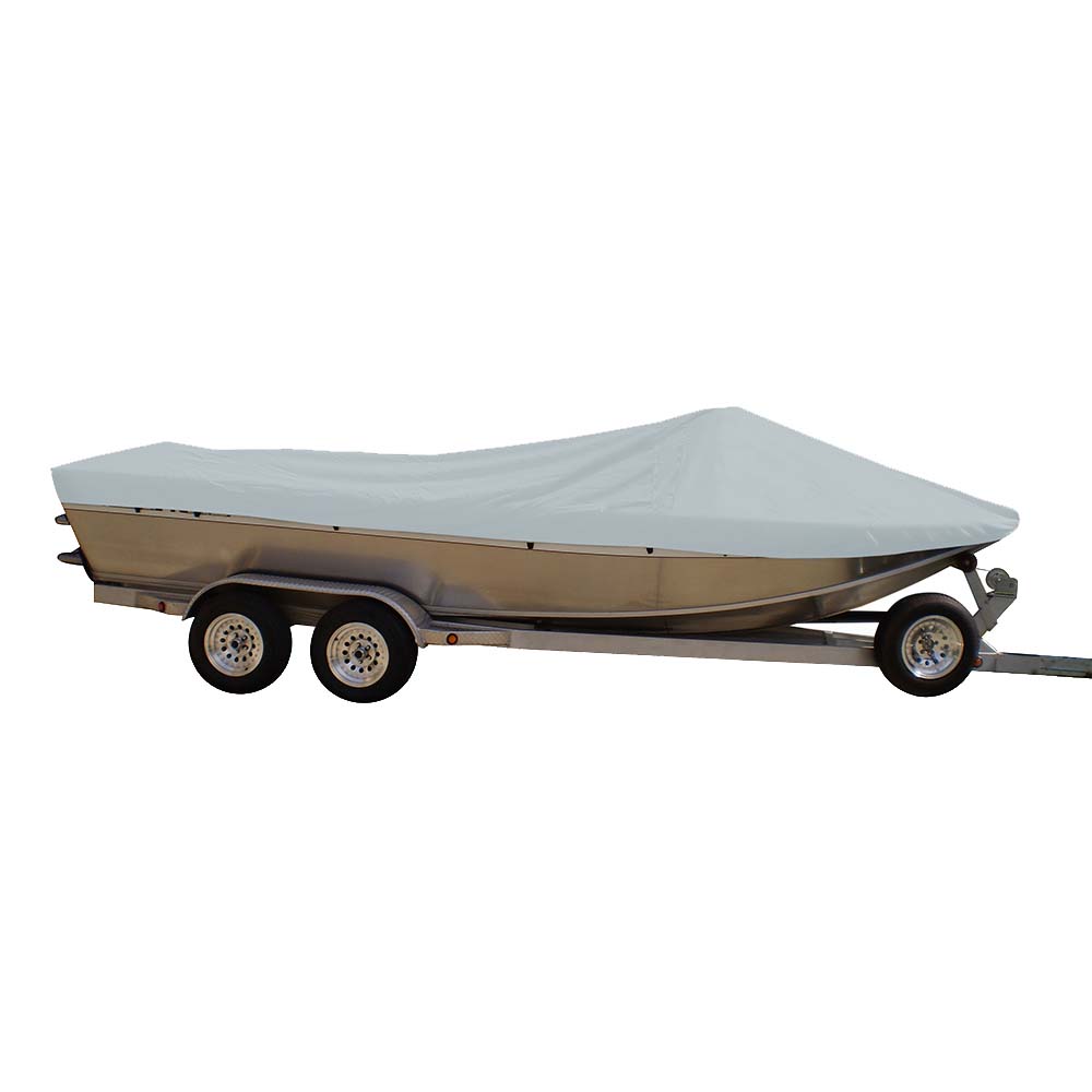 Carver Sun-DURA&reg; Extra Wide Series Styled-to-Fit Boat Cover f/21.5' Sterndrive Aluminum Boats w/High Forward Mounted Windshield - Grey