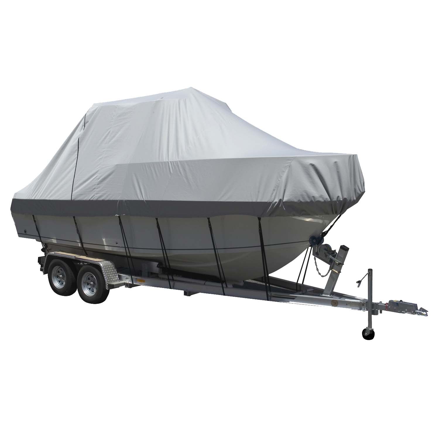 Carver Sun-DURA&reg; Specialty Boat Cover f/23.5' Walk Around Cuddy &amp; Center Console Boats - Grey