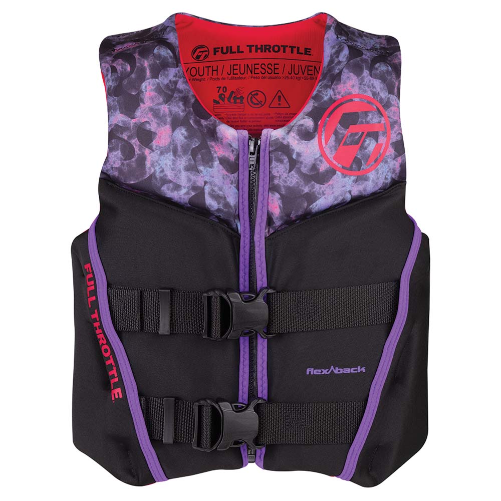 Full Throttle Youth Rapid-dry Flex-back Life Jacket - /