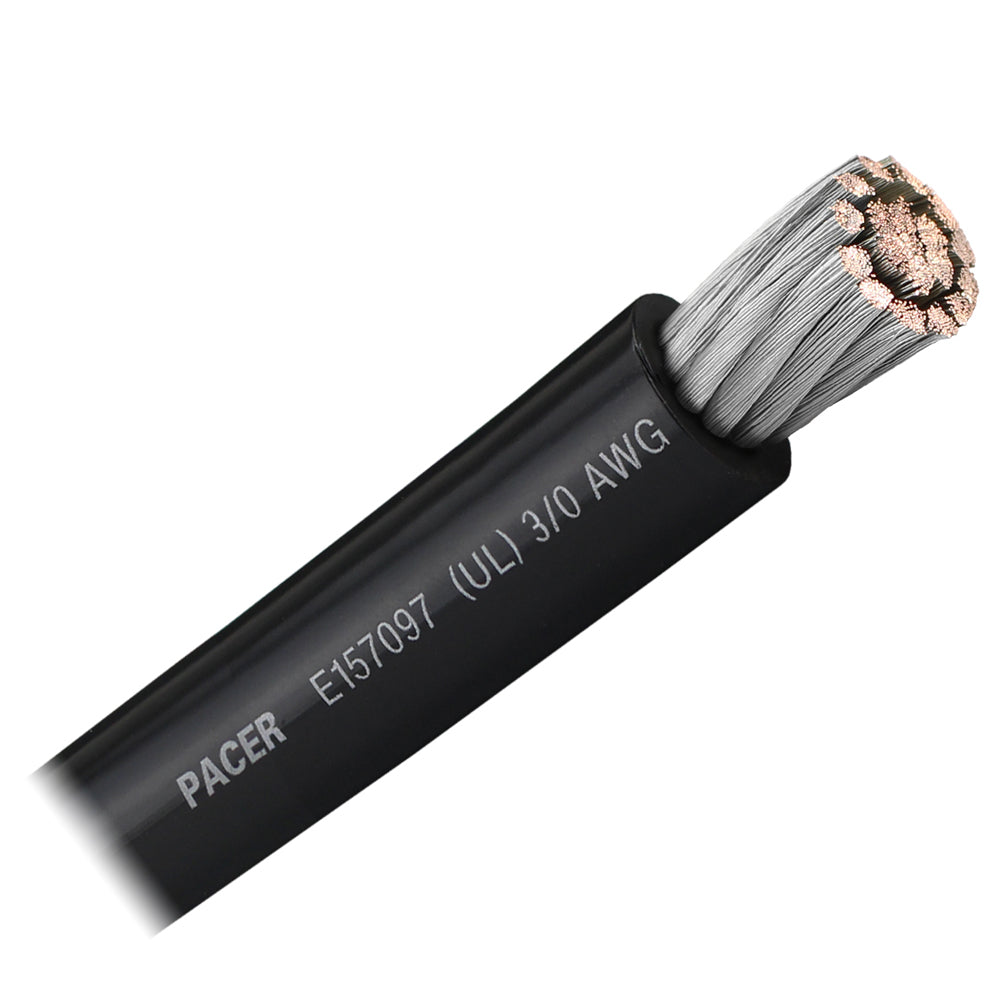 Pacer 3/0 AWG Battery Cable - Sold By the Foot